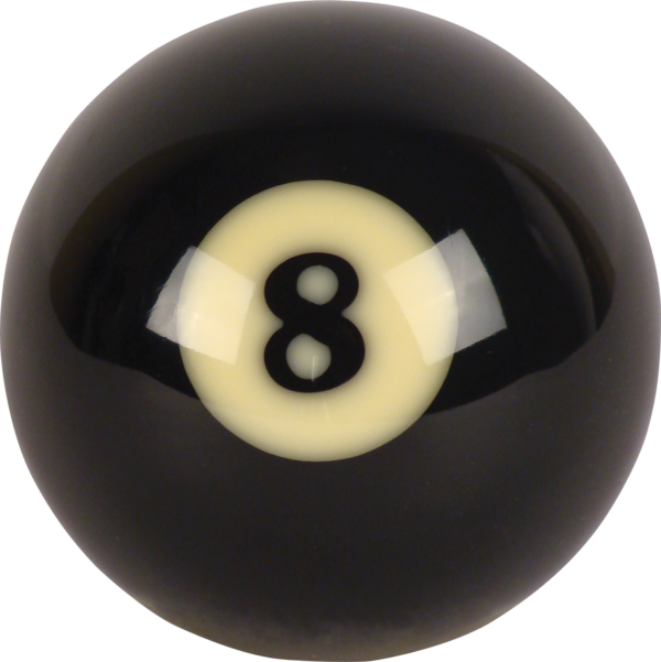 Super Aramith Pro Replacement Ball – #8 | Golden Break Billiards